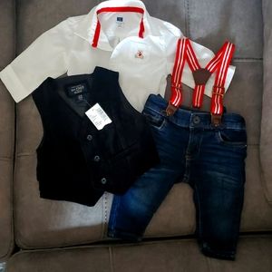 Baby boy sz 3-6m Christmas Outfit